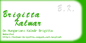 brigitta kalmar business card