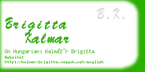 brigitta kalmar business card